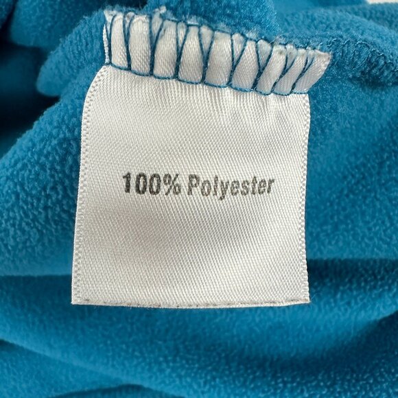 ButterFleece Womens XL Teal Fleece Pullover Quarter Zip Lightweight Warm Top - Picture 4 of 8